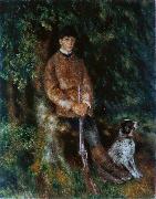 Pierre Auguste Renoir Portrait of Alfred Berard with His Dog painting